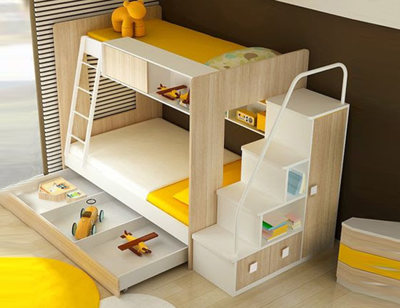 Kids Bunk Bed, Bunker Cots, Stainless Steel Bunker Cot, Wooden Bunker Cot, Modern Bunk Cot