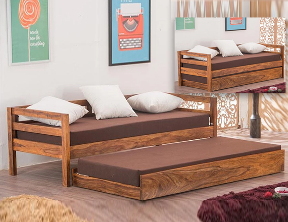 Wooden shop bunker cot