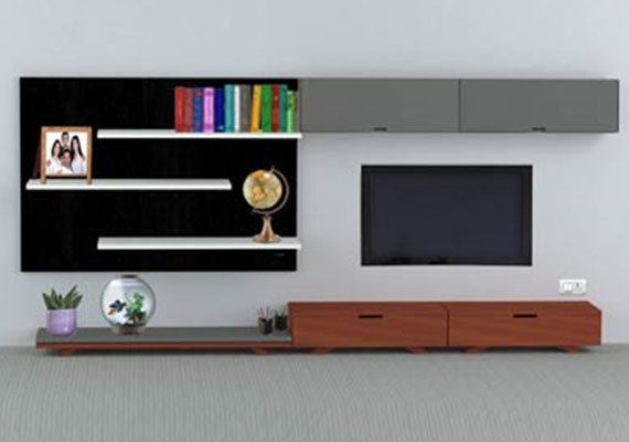 Wall Mounted TV Unit, Entertainment Units, TV Stands, TV Wall-mounted unit, Modular TV Units, Modern Wall Mounted TV Unit