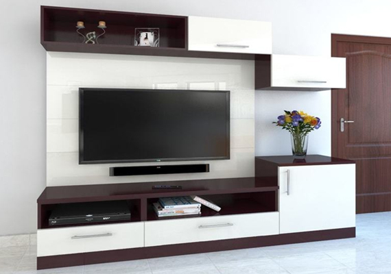 Wall Mounted TV Unit, Entertainment Units, TV Stands, TV Wall-mounted unit, Modular TV Units, Modern Wall Mounted TV Unit