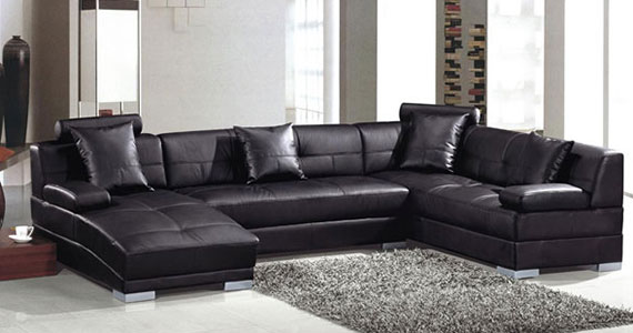 Embroidered upholstery sectional sofa set, Rich leather sectional sofa set, Fabric sectional sofa set, L shaped sofa set