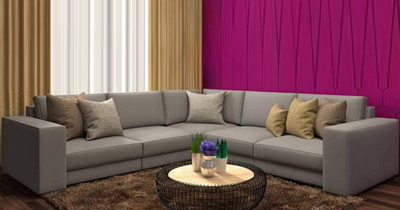 Embroidered upholstery sectional sofa set, Rich leather sectional sofa set, Fabric sectional sofa set, L shaped sofa set