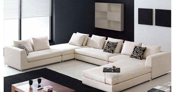 Embroidered upholstery sectional sofa set, Rich leather sectional sofa set, Fabric sectional sofa set, L shaped sofa set