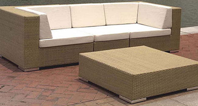 Patio Furniture, Outdoor lounge wicker chairs, Wicker Sofa