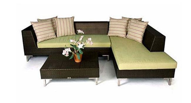 Patio Furniture, Outdoor lounge wicker chairs, Wicker Sofa