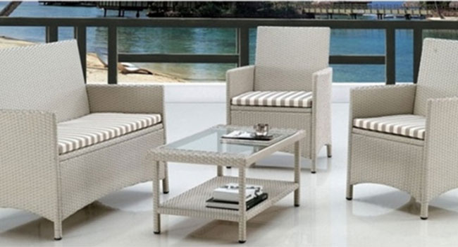 Patio Furniture, Outdoor lounge wicker chairs, Wicker Sofa