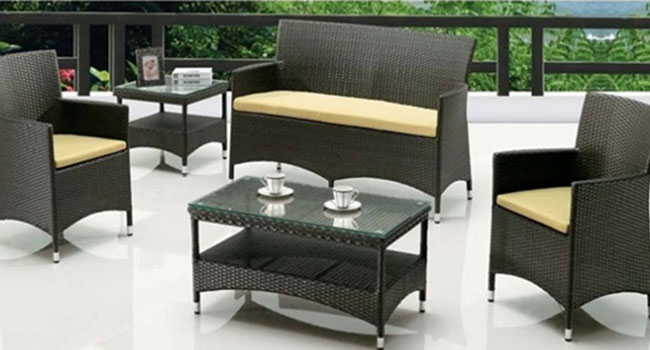 Patio Furniture, Outdoor lounge wicker chairs, Wicker Sofa