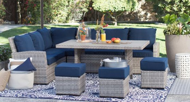 Patio Furniture, Outdoor lounge wicker chairs, Wicker Sofa