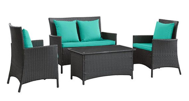 Patio Furniture, Outdoor lounge wicker chairs, Wicker Sofa