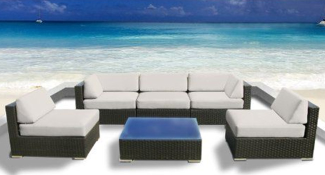 Patio Furniture, Outdoor lounge wicker chairs, Wicker Sofa