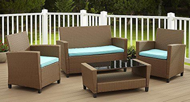 Patio Furniture, Outdoor lounge wicker chairs, Wicker Sofa