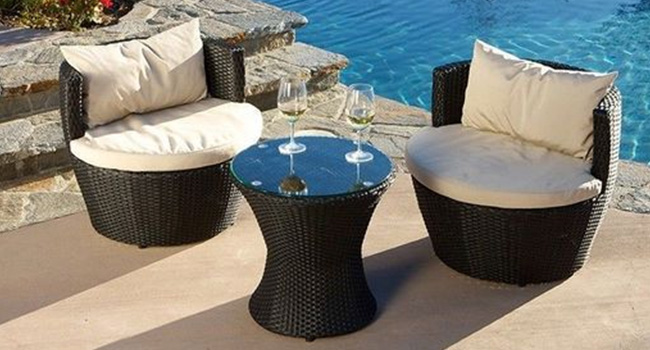 Patio Furniture, Outdoor lounge wicker chairs, Wicker Sofa