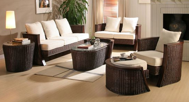 Patio Furniture, Outdoor lounge wicker chairs, Wicker Sofa