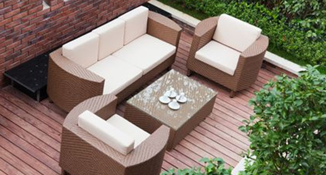 Patio Furniture, Outdoor lounge wicker chairs, Wicker Sofa