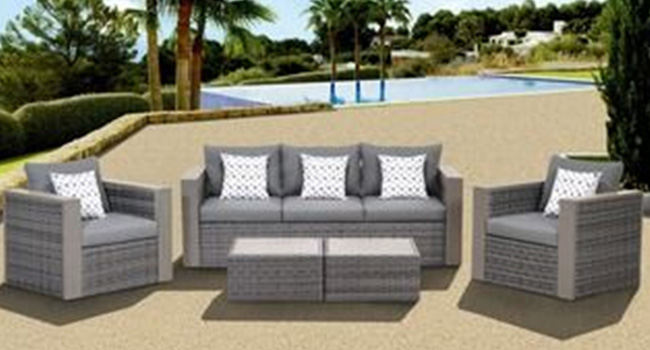 Patio Furniture, Outdoor lounge wicker chairs, Wicker Sofa