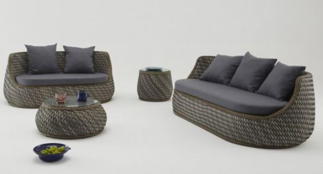 Patio Furniture, Outdoor lounge wicker chairs, Wicker Sofa