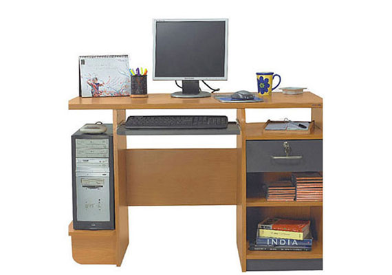 ergonomic computer table, modular computer table, home computer table, single computer table