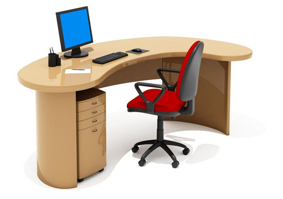 ergonomic computer table, modular computer table, home computer table, single computer table