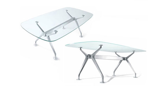 Ergonomic modular conference tables, Modern glass top conference tables & Stainless steel conference table