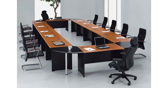 Ergonomic modular conference tables, Modern glass top conference tables & Stainless steel conference table