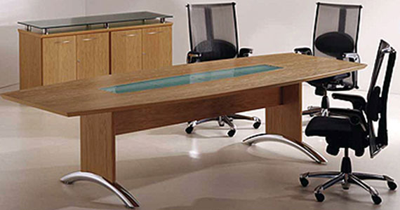 Ergonomic modular conference tables, Modern glass top conference tables & Stainless steel conference table