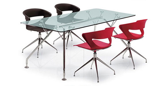 Ergonomic modular conference tables, Modern glass top conference tables & Stainless steel conference table