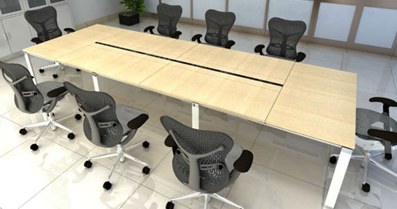 Ergonomic modular conference tables, Modern glass top conference tables & Stainless steel conference table