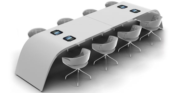 Ergonomic modular conference tables, Modern glass top conference tables & Stainless steel conference table