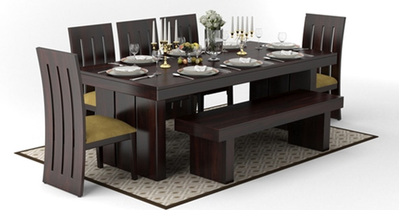 Six Seater Glass Top Dining Table, 6 Chair Dining Table With Glass Top