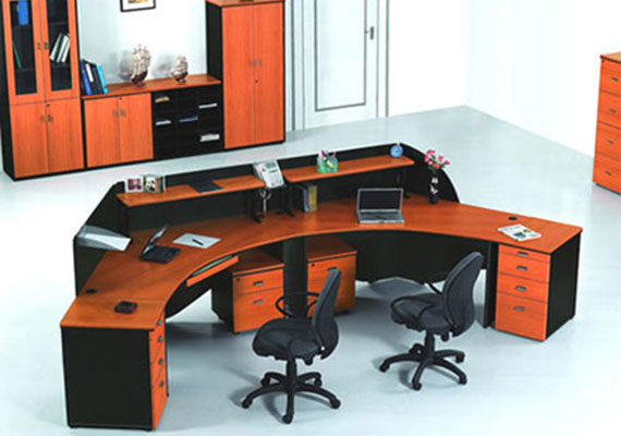 straight reception table, raised reception desk, and l-shaped reception desk, front office desks